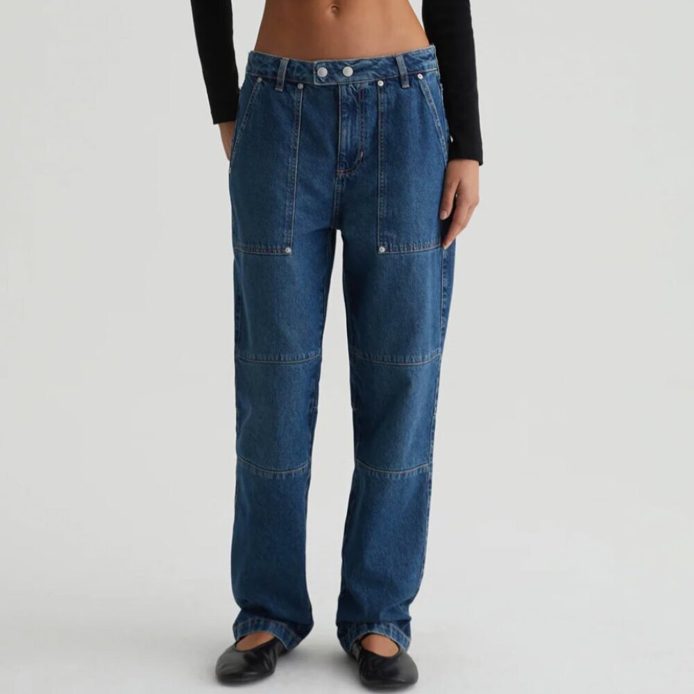 AG Adriano Goldschmied Clove Workwear Relaxed Vintage Straight Jeans Women's 23